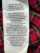 RALPH LAUREN BUTTON DOWN SHIRT CLASSIC PLAID RED MENS PRE OWNED L