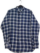 RALPH LAUREN CAMICIA A QUADRI CLASSIC NAVY UOMO PRE OWNED M