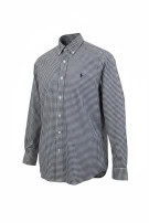 RALPH LAUREN ΠΟΥΚΑΜΙΣΟ CLASSIC ΚΑΡΟ NAVY ΛΕΥΚΟ ΑΝΤΡΙΚΟ PRE OWNED L