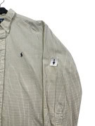 RALPH LAUREN ΠΟΥΚΑΜΙΣΟ CLASSIC ΚΑΡΟ OFF WHITE ΑΝΤΡΙΚΟ PRE OWNED L