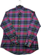 RALPH LAUREN ΠΟΥΚΑΜΙΣΟ CLASSIC ΚΑΡΟ ΠΟΛΥΧΡΩΜΟ ΑΝΤΡΙΚΟ PRE OWNED L