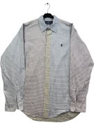 RALPH LAUREN ΠΟΥΚΑΜΙΣΟ CLASSIC ΛΕΥΚΟ ΚΑΡΟ ΑΝΤΡΙΚΟ PRE OWNED XL