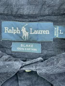 RALPH LAUREN CAMICIA CLASSIC NAVY UOMO PRE OWNED L