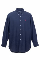 RALPH LAUREN CAMICIA CLASSIC NAVY UOMO PRE OWNED L
