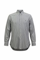RALPH LAUREN BUTTON DOWN SHIRT CLASSIC STRIPED GREY MENS PRE OWNED XL