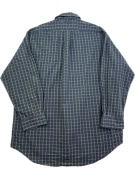 RALPH LAUREN SHIRT CHECK GREEN NAVY MENS PRE OWNED L
