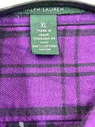 RALPH LAUREN ΠΟΥΚΑΜΙΣΟ ΚΑΡΟ VINTAGE ΜΟΒ ΓΥΝΑΙΚΕΙΟ XL pre-owned
