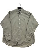 RALPH LAUREN CAMICIA BUTTON DOWN CLASSICA BEIGE UOMO PRE OWNED L