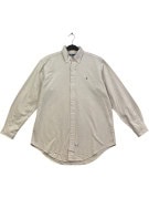 RALPH LAUREN ΠΟΥΚΑΜΙΣΟ ΚΛΑΣΙΚΟ ΡΙΓΕ ΚΡΕΜ ΡΟΖ ΑΝΤΡΙΚΟ PRE OWNED L