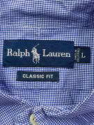 RALPH LAUREN ΠΟΥΚΑΜΙΣΟ ΚΟΝΤΟΜΑΝΙΚΟ CLASSIC FIT ΜΠΛΕ UNISEX L