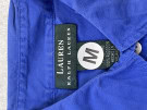 RALPH LAUREN CAMICIA MINIMAL BLU DONNA PRE OWNED M
