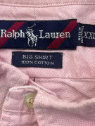 RALPH LAUREN ΠΟΥΚΑΜΙΣΟ OXFORD ΚΛΑΣΙΚΟ ΡΟΖ ΑΝΤΡΙΚΟ PRE OWNED XXL