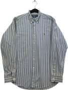RALPH LAUREN ΠΟΥΚΑΜΙΣΟ ΡΙΓΕ CLASSIC FIT ΜΠΛΕ ΑΝΤΡΙΚΟ PRE OWNED L