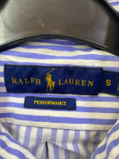 RALPH LAUREN Πουκάμισο Ριγέ Logo Μπλε Unisex S