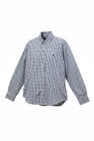 RALPH LAUREN ΠΟΥΚΑΜΙΣΟ SLIM FIT ΚΑΡΟ ΛΕΥΚΟ ΜΠΛΕ ΑΝΤΡΙΚΟ PRE OWNED L