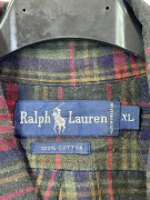 RALPH LAUREN ΠΟΥΚΑΜΙΣΟ VINTAGE ΠΟΛΥΧΡΩΜΟ ΚΑΡΟ ΑΝΤΡΙΚΟ XL pre-owned