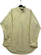RALPH LAUREN Yarmouth Shirt Logo Yellow UNISEX XL