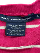 RALPH LAUREN SPORT ΜΑΚΡΥΜΑΝΙΚΗ ΜΠΛΟΥΖΑ ΡΙΓΕ ΡΟΖ ΓΥΝΑΙΚΕΙΟ PRE OWNED S