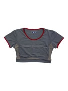 REEBOK ΑΘΛΗΤΙΚΟ ΚΟΝΤΟΜAΝΙΚΟ ΜΠΟΥΣΤΑΚΙ CROP TOP ΜΕ ΔΙΧΤΥ ΓΚΡΙ ΓΥΝΑΙΚΕΙΟ L