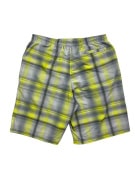 Reebok Plaid Sports Shorts Logo Grey Yellow Men’s M