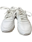 REEBOK CLASSIC LEATHER VINTAGE LOGO SNEAKERS WHITE WOMEN'S 37
