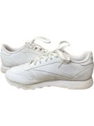 REEBOK CLASSIC LEATHER VINTAGE LOGO SNEAKERS WHITE WOMEN'S 37
