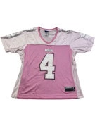REEBOK FOOTBALL JERSEY GRAPHIC PINK WOMEN PRE OWNED S