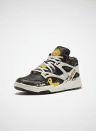 REEBOK PUMP SNEAKERS GRAPHIC ΜΑΥΡΟ ΑΝΤΡΙΚΟ PRE OWNED EU 45