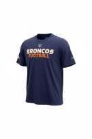 REEBOK T-shirt DENVER BRONCOS NFL Λογότυπο Μπλε UNISEX L pre-owned