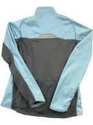 REEBOK SOFT SHELL JACKET VINTAGE LOGO LIGHT BLUE / GREY WOMEN'S M