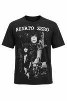 1995 RENATO ZERO GRAPHIC TEE VINTAGE BLACK UNISEX PRE OWNED L