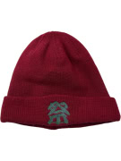 Replay Πλεκτός Σκούφος Casual Logo Μπορντό Unisex One Size