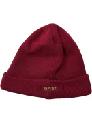 Replay Πλεκτός Σκούφος Casual Logo Μπορντό Unisex One Size