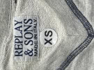 1990S REPLAY SONS ΜΠΛΟΥΖΑ ΦΟΥΤΕΡ SPORTSWEAR ΓΚΡΙ NAVY ΑΝΤΡΙΚΟ PRE OWNED XS