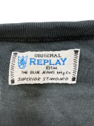 Replay T-shirt vintage con stampa grafica grigio scuro da uomo M