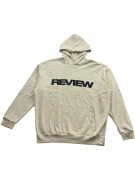 REVIEW LOGO HOODIE SWEATSHIRT BEIGE MEN'S XL