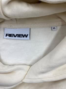 REVIEW LOGO HOODIE SWEATSHIRT BEIGE MEN'S XL