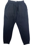 REVIEW JOGGER PANTS CASUAL LOGO PATCH BLACK MEN'S SIZE M