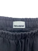 REVIEW JOGGER PANTS CASUAL LOGO PATCH BLACK MEN'S SIZE M