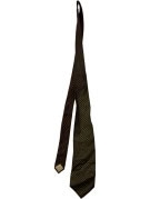 RICARDO CRAVATTA CLASSICA NERA MARRONE UOMO PRE OWNED