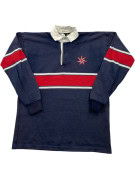 RIDER SPORTSWEAR ΜΠΛΟΥΖΑ RUGBY RETRO NAVY ΑΝΤΡΙΚΟ PRE OWNED S