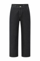 80S RIFLE JEANS PANTS WASHED BLACK WOMEN PRE OWNED M