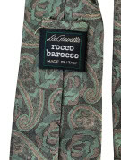 ROCCO BAROCCO ΓΡΑΒΑΤΑ PAISLEY ΠΡΑΣΙΝΗ ΑΝΤΡΙΚΟ PRE OWNED