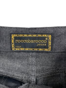 ROCCO BAROCCO JEANS ΠΑΝΤΕΛΟΝΙ VINTAGE ΛΟΓΟΤΥΠΟ ΣΤΗ ΜΕΣΗ ΓΚΡΙ ΓΥΝΑΙΚΕΙΟ XS