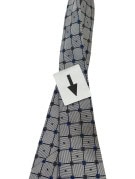 ROCCOBAROCCO ΓΡΑΒΑΤΑ ΚΛΑΣΙΚΗ ΓΚΡΙ ΜΠΛΕ ΑΝΤΡΙΚΟ PRE OWNED