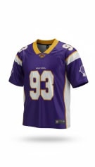 ROMWE Αθλητική Μπλούζα Jersey 93 Logo Μωβ Ανδρική S