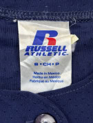 RUSSELL ATHLETIC BASEBALL JERSEY SPORTY NAVY BLUE ΑΝΤΡΙΚΟ PRE OWNED S