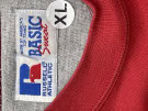 1990S RUSSELL ATHLETIC CREWNECK MINIMAL RED ΑΝΤΡΙΚΟ PRE OWNED XL