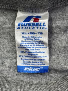 RUSSELL ATHLETIC GRAPHIC TEE ATHLETIC GREY UNISEX PRE OWNED XL
