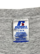 RUSSELL ATHLETIC TSHIRT VINTAGE 6 MAN GRAPHIC ΓΚΡΙ UNISEX L preowned